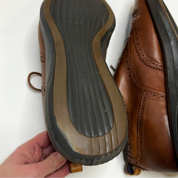 Cole Haan Zero Grand Brown Wingtip Oxford Men's Lace Up Shoes Men's Size 12 - Picture 12 of 13